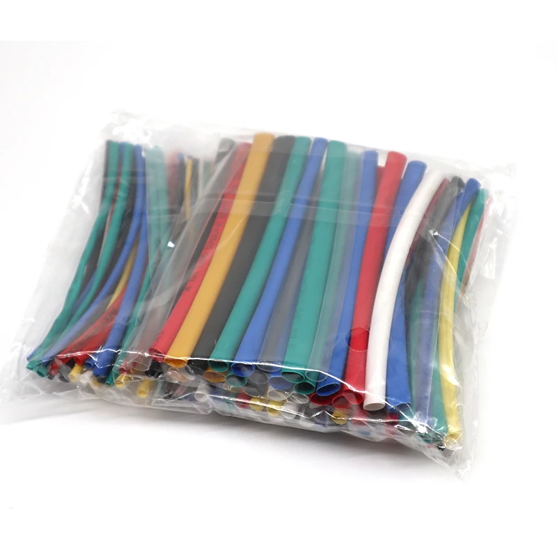 

70pcs/Set Adhesive Heat Shrink Tubing Kit Insulation High Temperature Flame-retardant Tube Electric Cable Sheathing 100mm