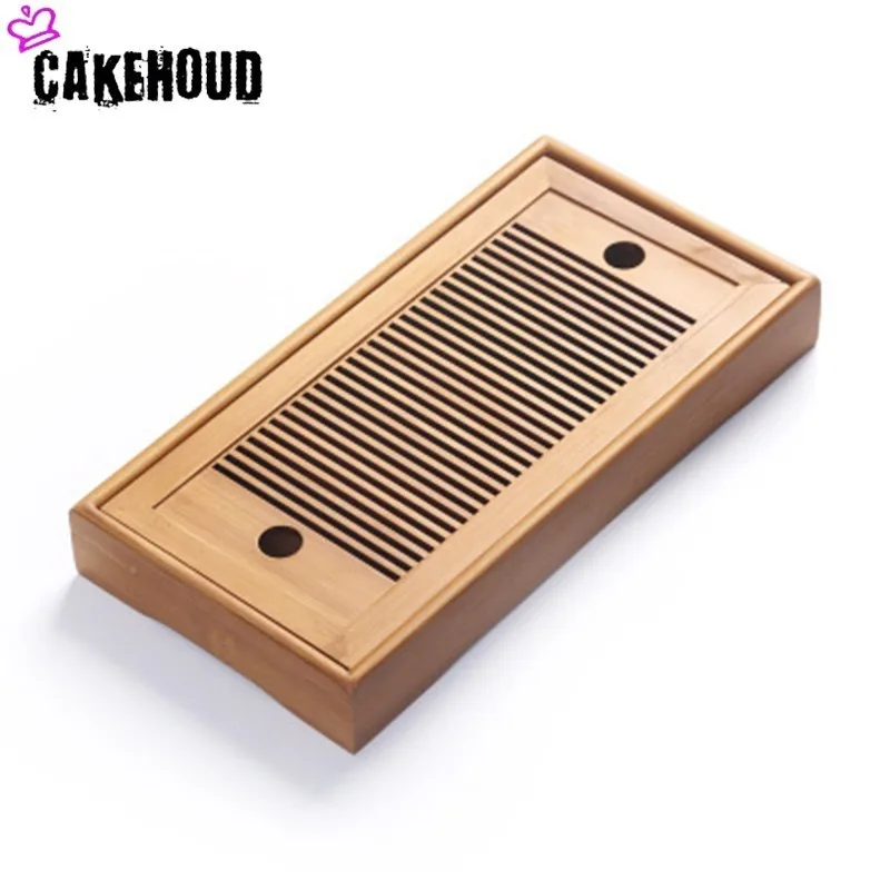 CAKEHOUD бытовой бамбуковый чайный поднос китайский кунг фу столик твердый