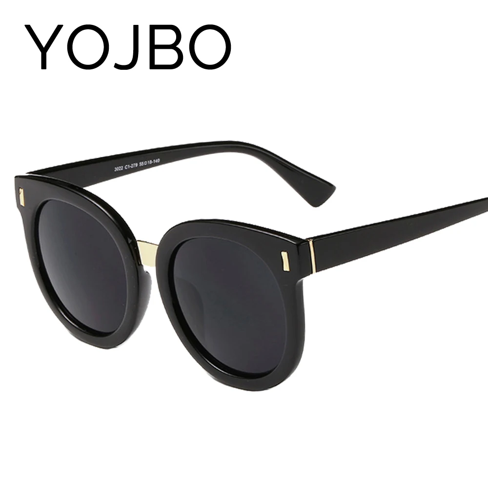 Женские круглые солнцезащитные очки YOJBO Зеркальные Солнцезащитные UV400 модные