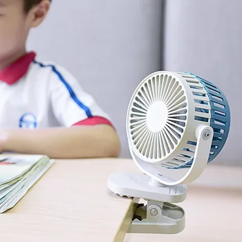 

Mini USB Portable Clip Fan Portable 360 Degree Rotate Cooler Fan Rechargeable Baby Carriage Fan with Adjustable Wind Speed