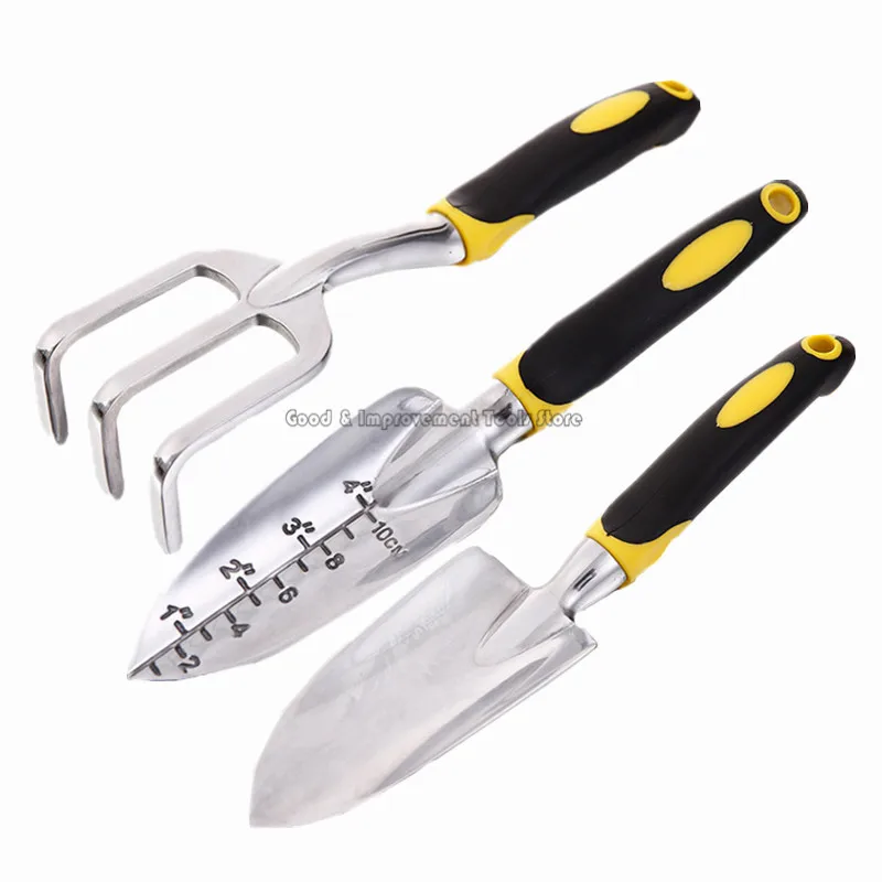 

3piecesShovel/Rake Miniature Fairy Garden Transplanting Garden Tool Set High quality With Aluminium Alloy Handle Gardening Tool