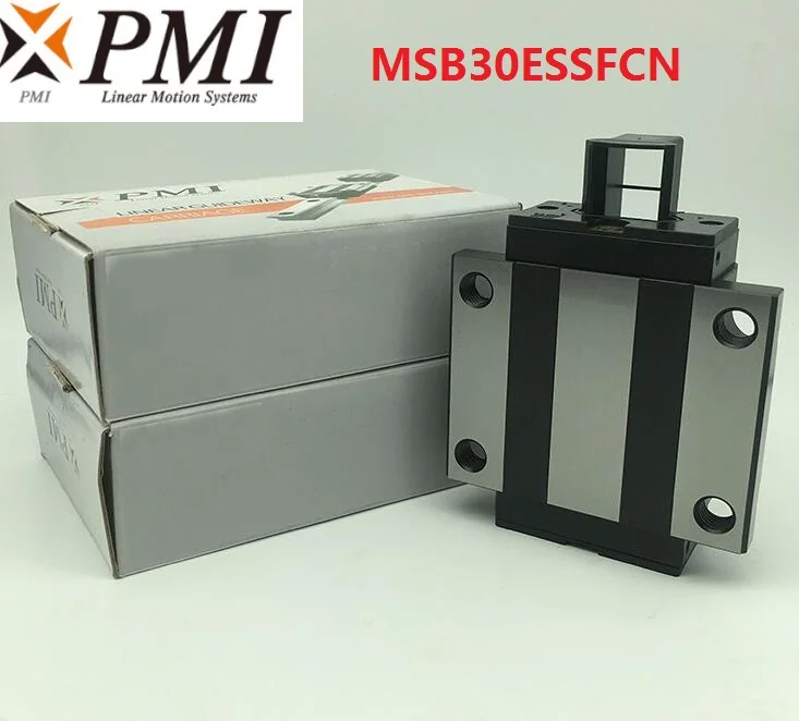 

8pcs/lot Original Taiwan PMI MSB30E-N MSB30ESSFCN linear guideway sliding block Carriage for CO2 laser machine MSB30E