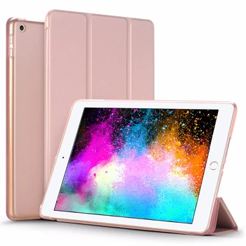 

Case for iPad 9.7 2017/2018, Slim Lightweight Smart-Shell Stand Cover w/Translucent Frosted Back Cover Case for iPad New model