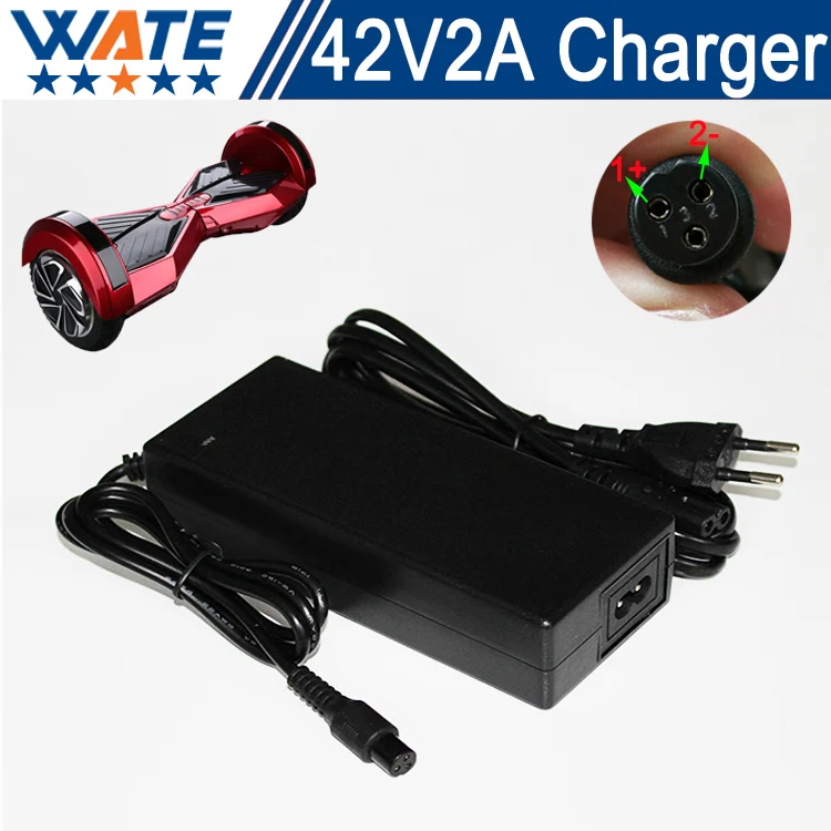 2pcs/lot 42V 2A Universal Battery Charger, 100 240VAC Power Supply for