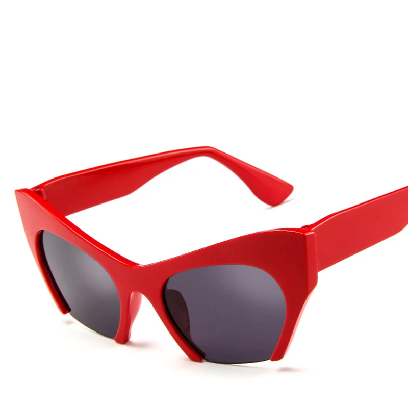 Модные брендовые дизайнерские солнцезащитные очки кошачий глаз женские