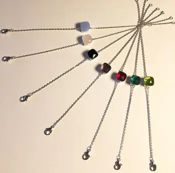 

Top Quality Queen Bracelet Fashion Multi-Faceted Multicolor Square Crystal Candy Bracelet for Women Jewelry