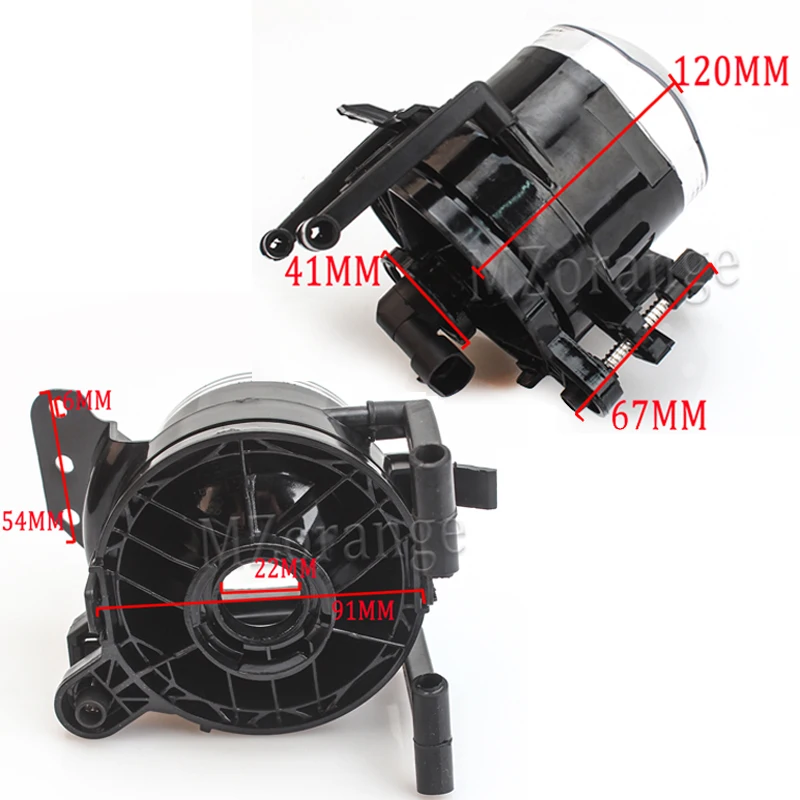 MZORANGE 1 пара противотуманный светильник в сборе автомобильный передний противотуманный светильник s лампы без ламп корпус объектив прозрачный для BMW E60 E90 E63 E46 323i 325i 525i