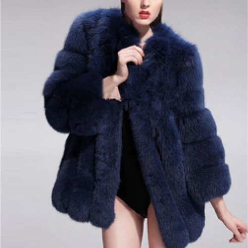 fur talk luxury russian fur coats women natural winter fox fur coat-in ...