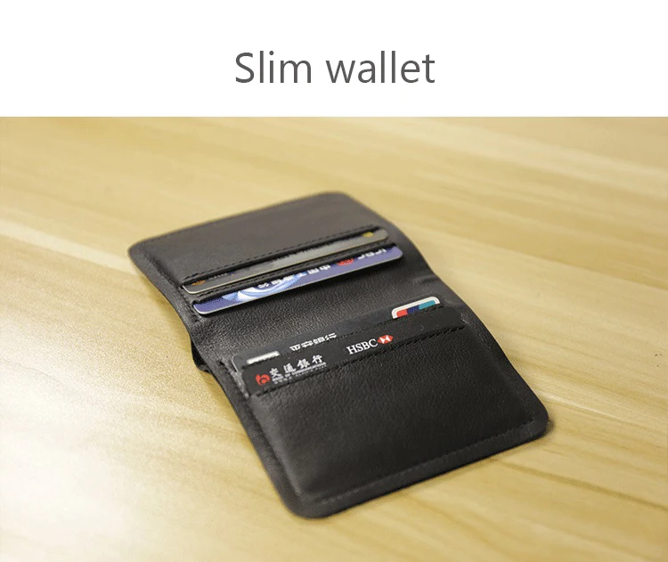 Vintage Leather Wallet Slim Wallet Men Coin Pocket Purse Card Holder Men’s Wallets Purse Short Male Clutch Cartera mujer