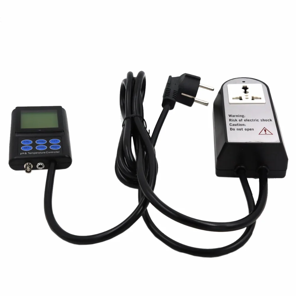 PH-221 цифровой рН-контроллер температуры метр тестер качества воды тестер с подсветкой дисплей Скидка 40