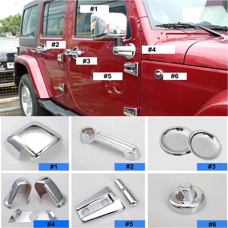Chrome Covers For Jeep for Wrangler Chromed Access...
