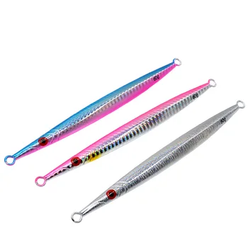 

Quick Sinking Jigbait Lure Seawater Fishing Jigs Artfiicial Lures Bait 60g/14.5cm Ocean Boat Lead Jigging Lot 3 Pieces Sale