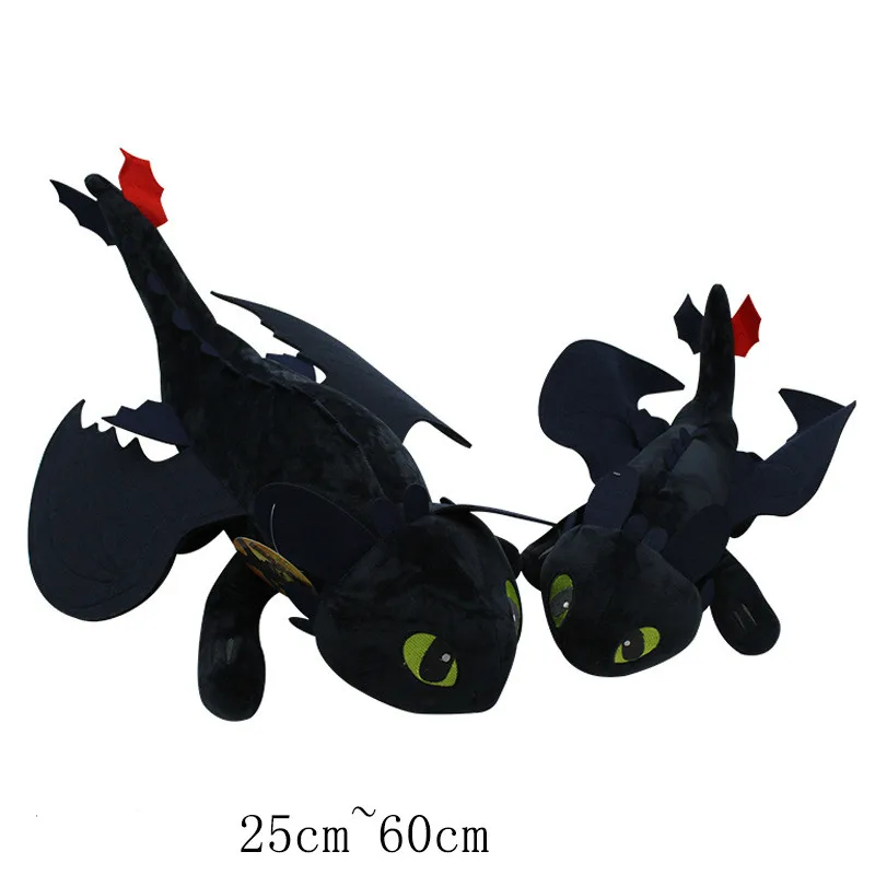 

Toothless Dragon Trainer 2 nights toothless toothless prone dragon trainer black dragon animation plush toy dolls