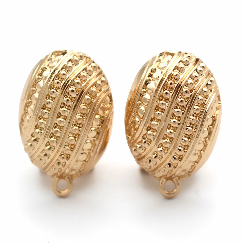 

Earrings Post Connector Linkers Oval Metal Base for Big Geometric Women Hanging Dangle Earrings African Wedding Earring Making