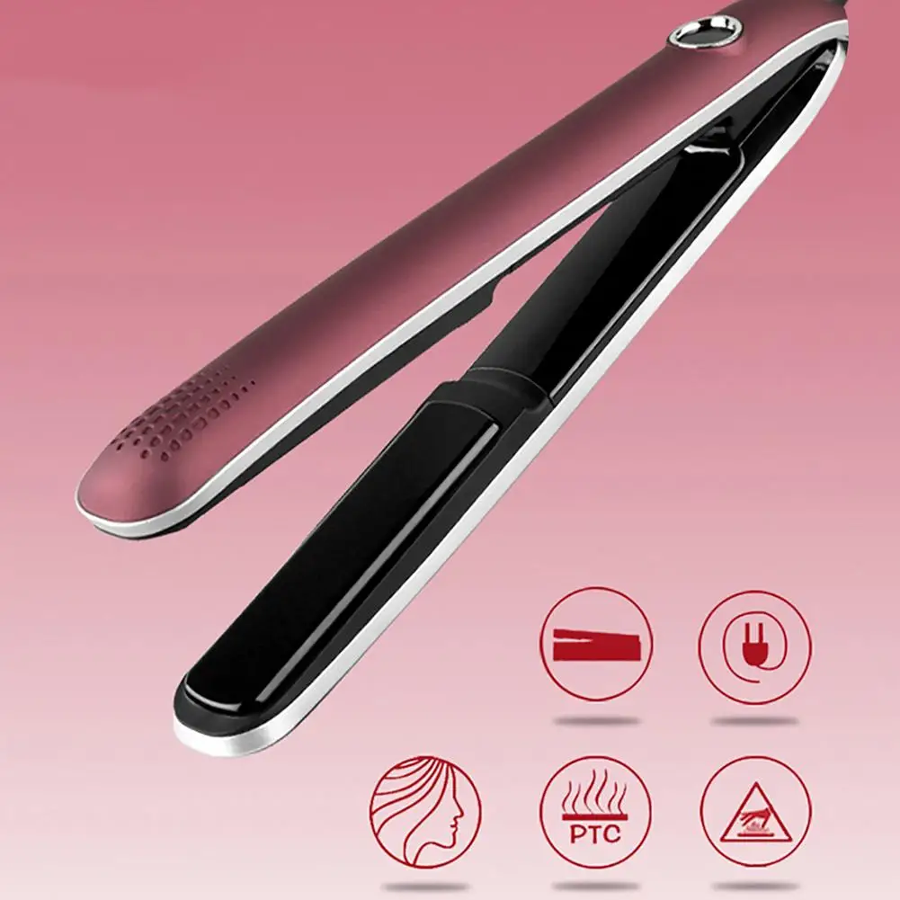 

Portable KM-2203 Ceramic Heating Flat Iron Hair Straightener Curler Styling Tool