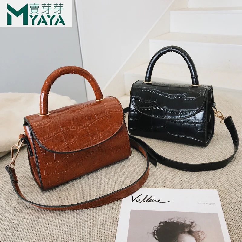 

MAIYAYA 2019 New Fashion PU Leather Handbags Small Women Bag High Quality Flap Female Bags Tote Bags For Woman Shoulder Bag