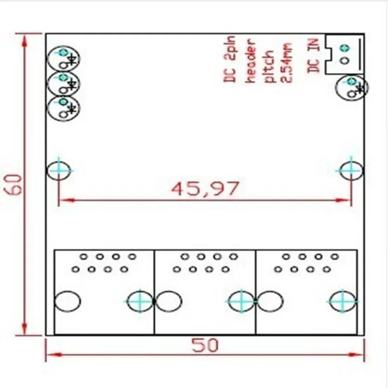Мини коммутатор с 3 портами ethernet OEM 10 / 100 Мбит/с rj45 сетевой хаб плата модуля pcb для