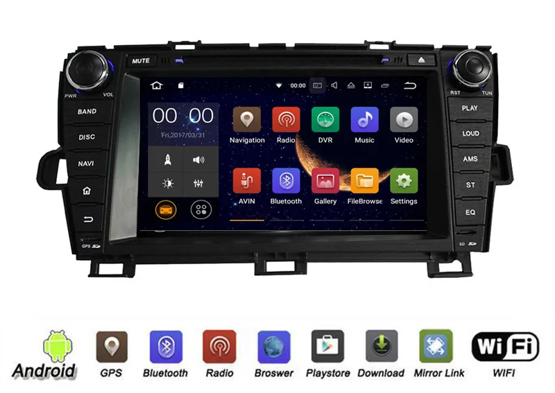Sale YESSUN Android Radio Car DVD Player For Toyota PRIUS 2009~2013 Stereo Radio Multimedia GPS Navigation With WIFI Bluetooth AM/FM 1