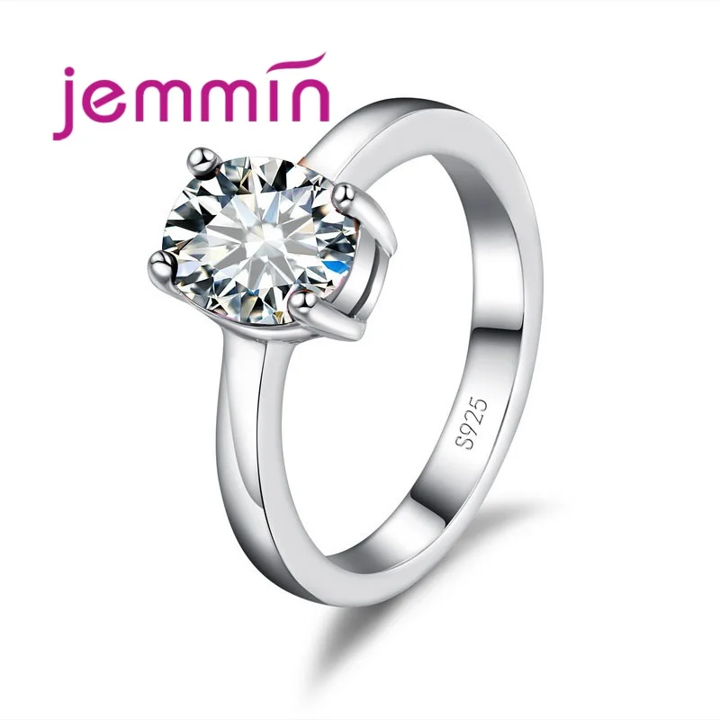 

New Design Rose Gold Sterling Silver 925 Wedding Party Rings Mosaic African AAA Crystal Stone Pendant Rings for Women Bridal