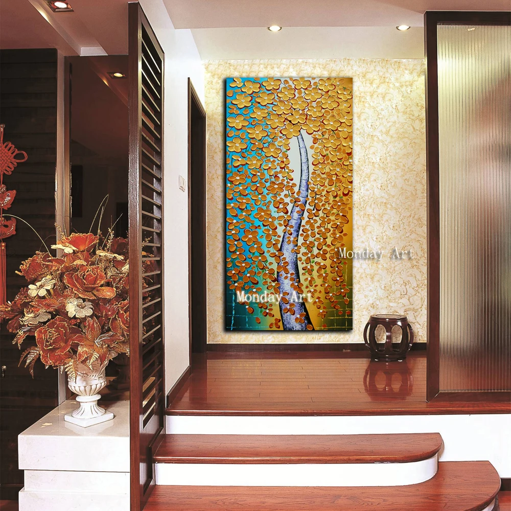 C Modern-HD-Print-Large-Gold-Money-Tree-Flower-Oil-Painting-On-Canvas-Abstract-Home-Wall-Decor (3)