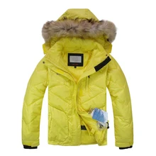 Новинка Пуховик Женский Зимний Куртки Женские 90% Белая Утка Пух С Меховым Воротником Енота Зимнее Пуховое Пальто Зимняя Одежда Для Женщин Съемный Капюшон