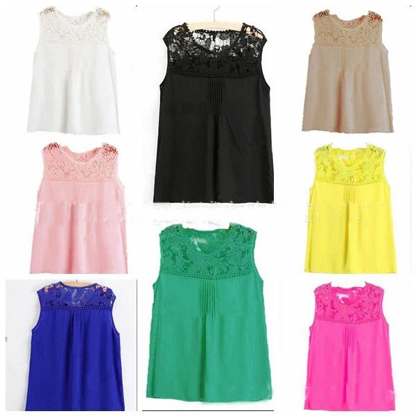 حار بيع 2019 جديد وصول أزياء النساء الصيف البلوزات يا الرقبة أكمام خليط الدانتيل زائد حجم 5XL فضفاض الشيفون قمصان 4293