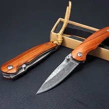 EDC дамасский складной нож Карманный Походный охотничий Открытый Ножи