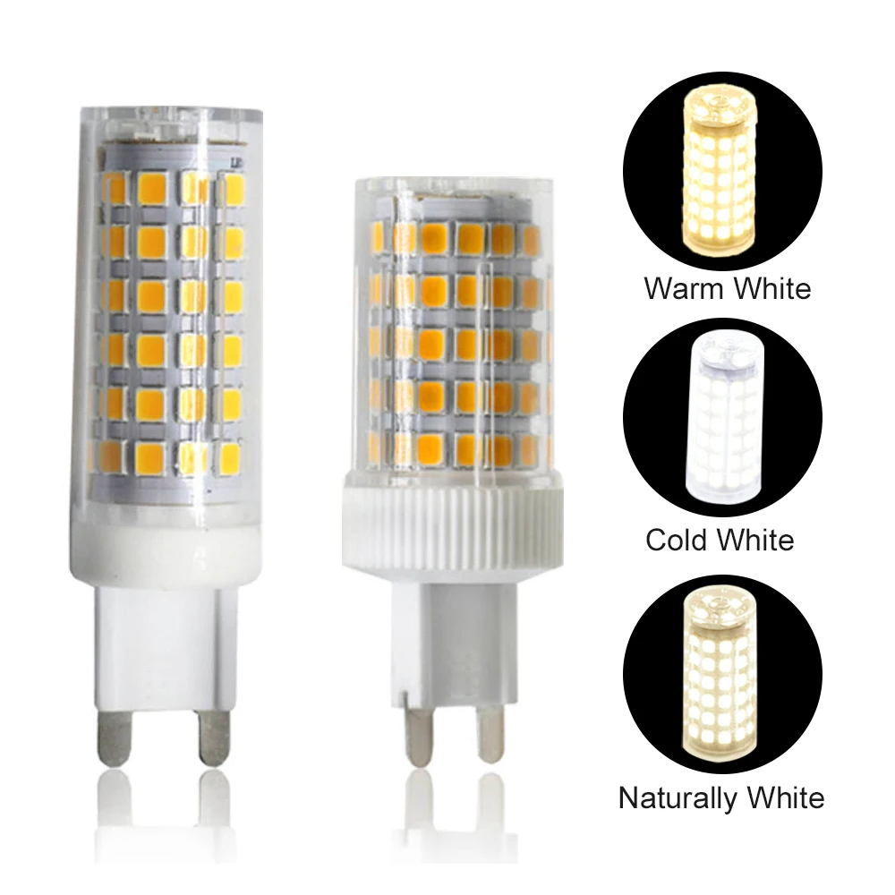YWXLight G9 Светодиодная лампа SMD 2835 с регулируемой яркостью 9 Вт 10 AC 220 В 240 в 76