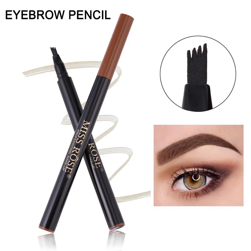 

Microblading Eyebrow Tattoo Pen 4 Head Fine Sketch Enhancer Fork Tip Eyebrow Tattoo Tint Eyebrow Gel Pencil Makeup YF2018