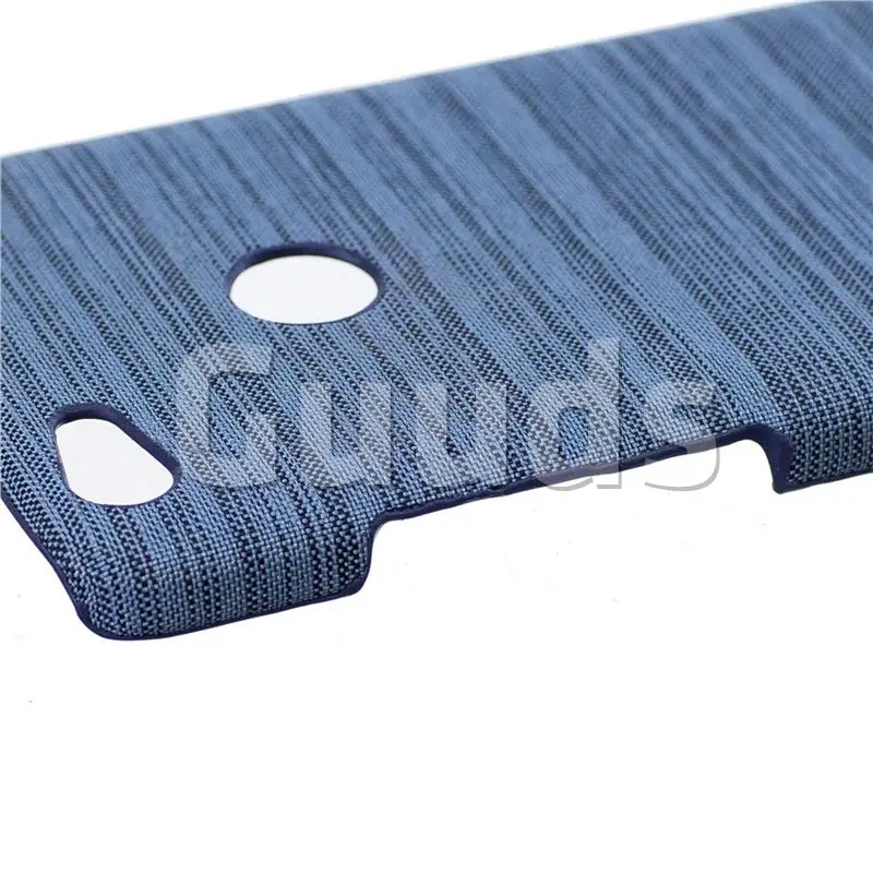 Canvas Cloth Coated Plastic Back Cover for Xiaomi Redmi 4 (4X) - Light Blue
