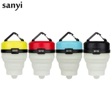 Складные светодиодные фонари для кемпинга 4 режима Мини Аварийный Фонарь выдвижной Многофункциональный фонарь и фонарь s для рыбалки