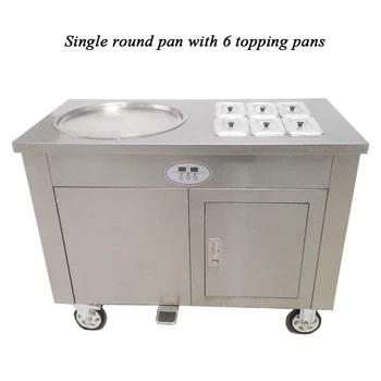 

cold pan ice pan fry fried ice cream machine/stir fry ice cream machine with 2 comperssor
