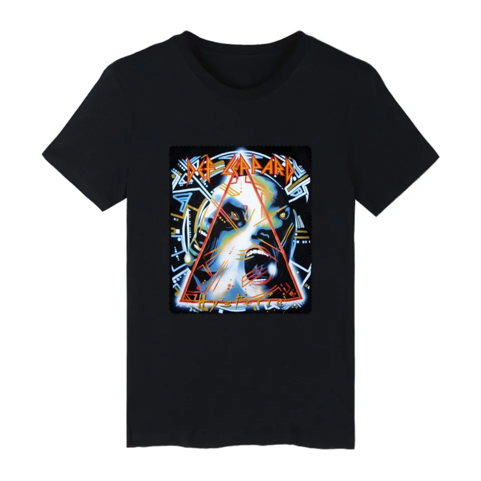 

New Arrival Def leppard Rock N Roll Band Long t-shirt Hip Hop Short sleeve tshirts and Classic Punk Music t shirts Tee shirts