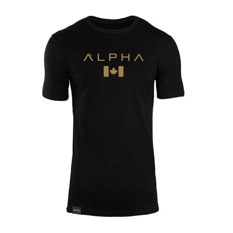Новая одежда, модная футболка, мужская хлопковая дышащая мужская футболка с коротким рукавом для фитнеса, футболка для тренажерного зала, облегающая Повседневная летняя футболка