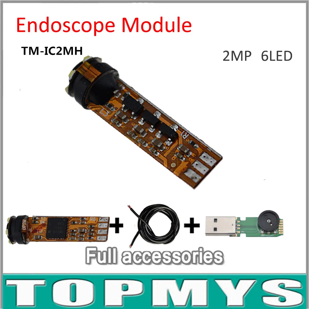 

Newest 2.0MP HD Mini 7.8mm USB Endoscope Camera Module for DIY1600*1200 Inspection Camera 6 LED full Accessories TM-IC2MHD