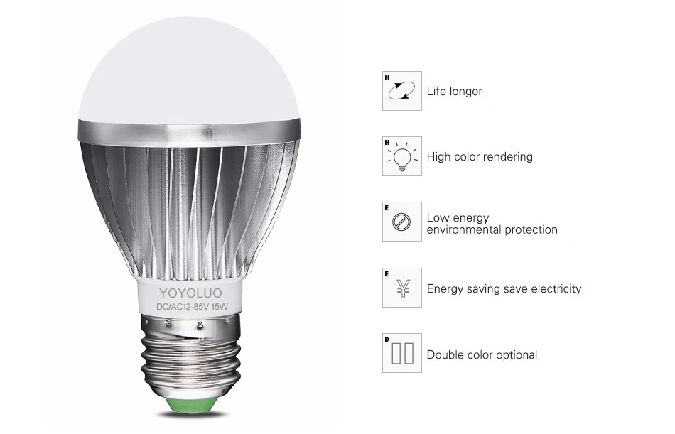 DC12V Светодиодный ламповый светильник s smd 2835 Чип DC/ac12в 24 в 36 в 48 в лампада luz E27 лампа 3 Вт 6 Вт 9 Вт 12 Вт 15 Вт 18 Вт точечная лампа светодиодный светильник