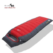 Xueshanfu белая утка вниз 2000 г/2200 г/2500 г заполнения взрослых может быть соединены кемпинг спальный мешок Slaapzak ленивый мешок