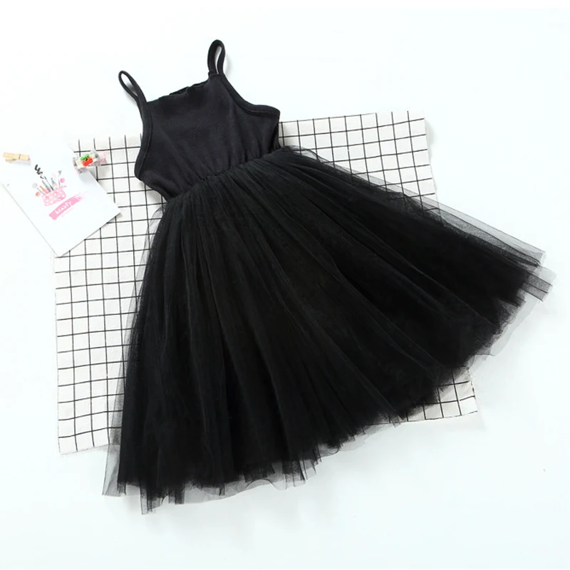 B&N Hot sale Spring Summer Girl Dress Cotton Casual kids Dresses With Mesh Dance Party Princess Children Costume13