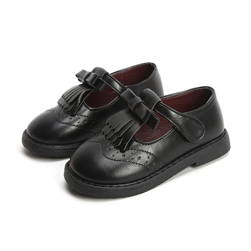 Black Shoes For Girls School Leather 