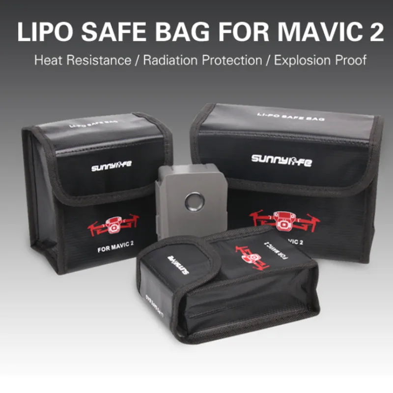 

Mavic 2 Pro/Zoom Battery Protective Case Storage Bag Explosion-proof Safe Bag for dji mavic 2 pro/zoom Drone Accessories