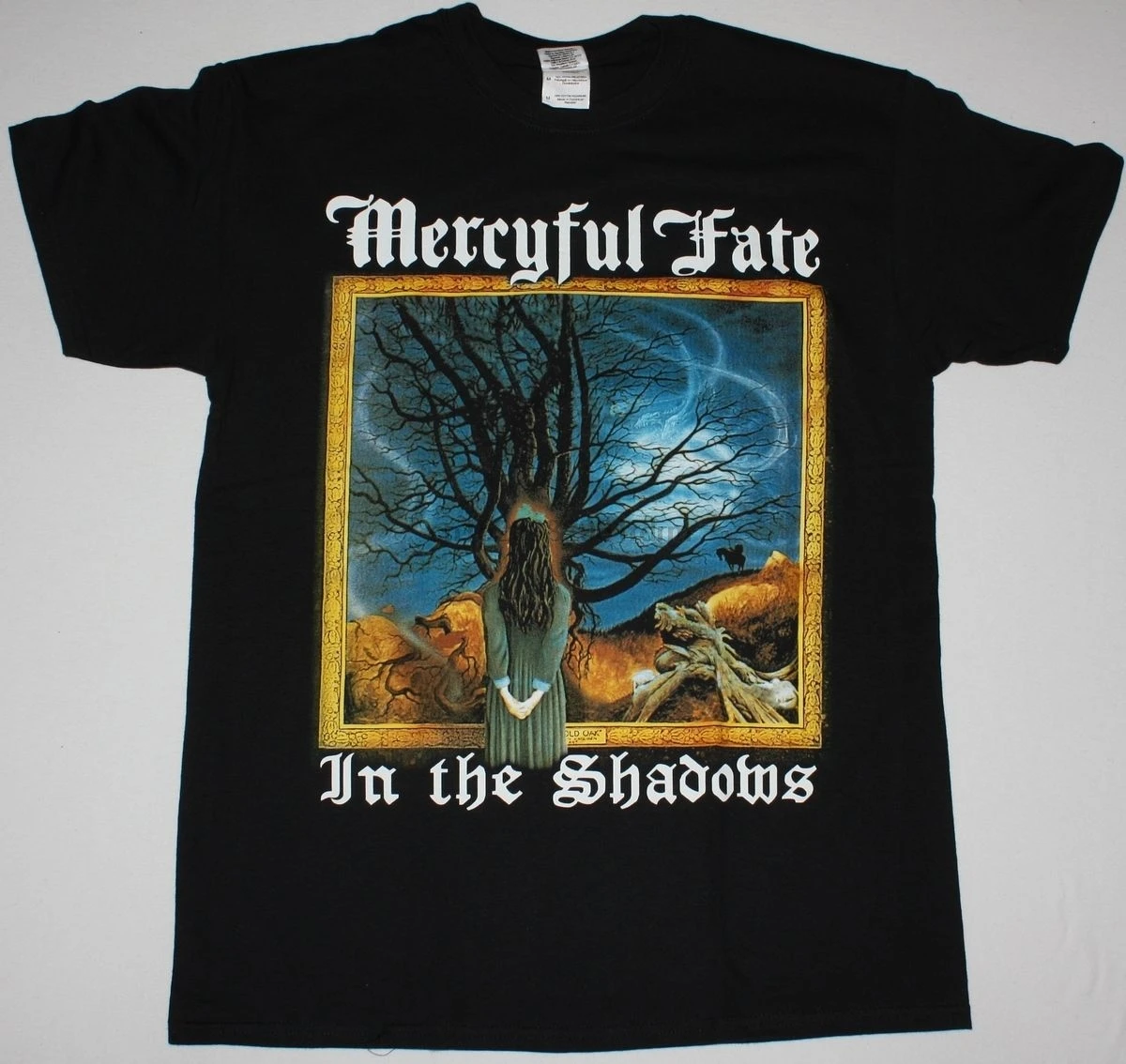 MERCYFUL FATE IN THE SHADOWS KING DIAMOND HEAVY METAL BLACK Новая черная футболка 2019 модная из 100%