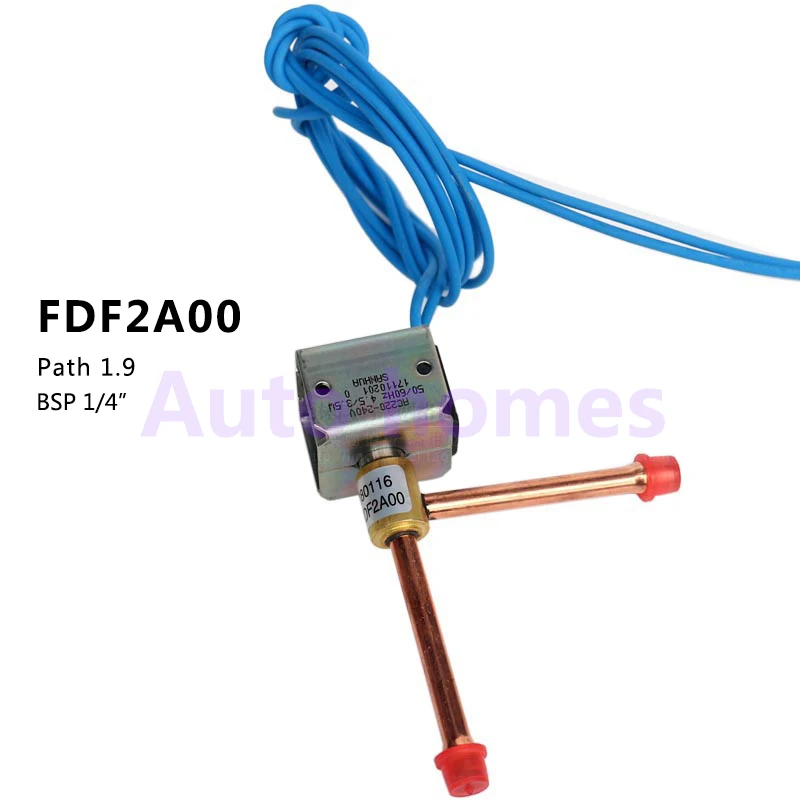 

FDF-2A normally closed mini -flow Copper refrigeration system right angle 2-way valve solenoid valve AC220V