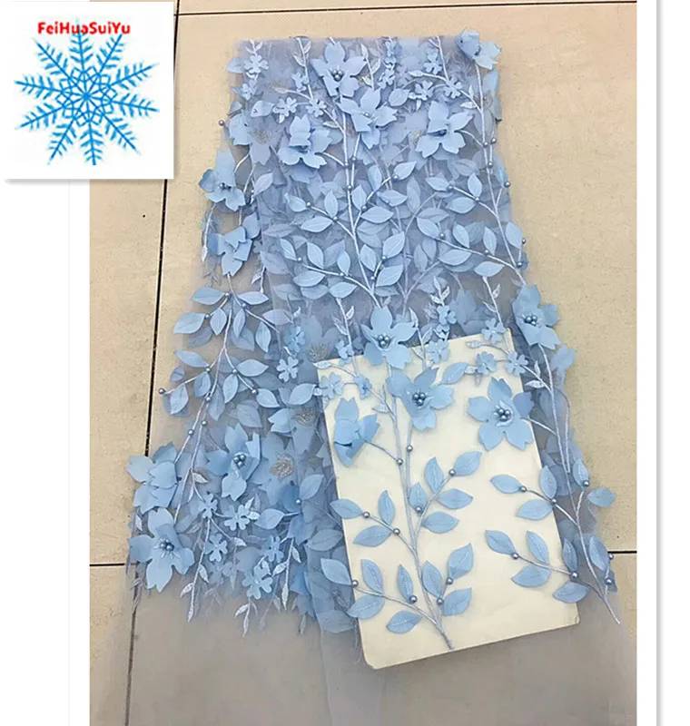 

beaded african french lace fabric leaves pattern design high quality net tulle lace fabric for dress 5yards/piece dpm084