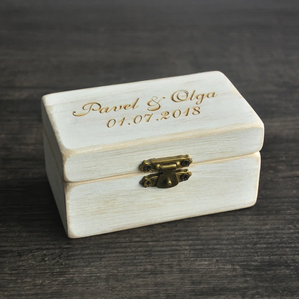 Wedding Ring Box, Wooded Ring Bearer Box,Personalized Ring