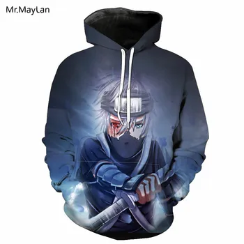 

Japan Anime Naruto Hatake Kakashi 3D Print Jacket Men/Women Hiphop Hoodies Hat Sweatshirt Boys Coat Top ropa hombre Oversize 5XL