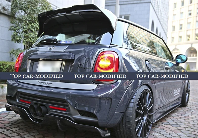 Спойлер на крыше из углеродного волокна для Mini F56 Cooper S DUELL AG style, спойлер на багажник, крыло