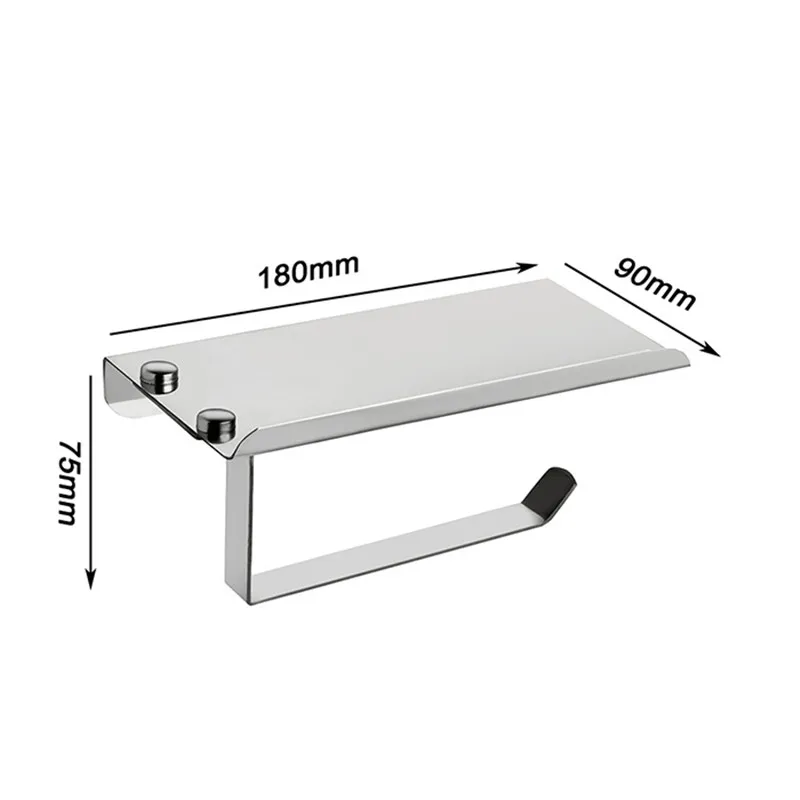 Рулон салфеток из нержавеющей стали, держатель туалетной бумаги с телефонной полкой для кухни, аксессуары для ванной комнаты, Товары для ванной и душа