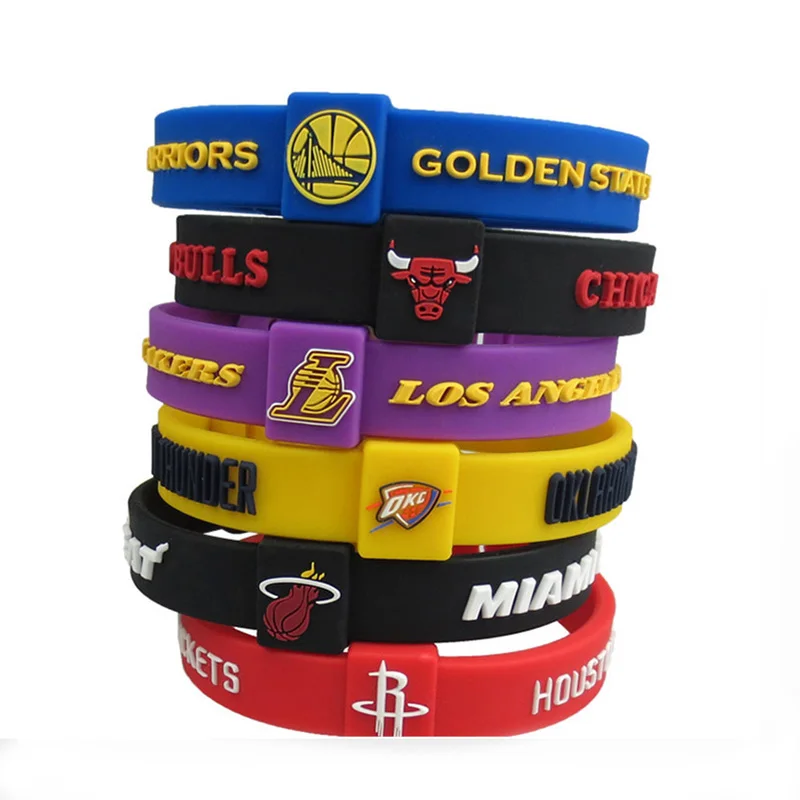 KLEEDER basketball team women and men's silicone bracelets sports