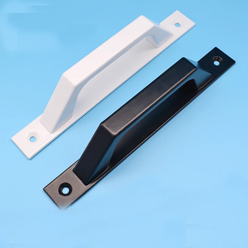 Aluminum Alloy Push and Pull Door Handle Surface Mounted Glass Plastic Steel Balcony Kitchen