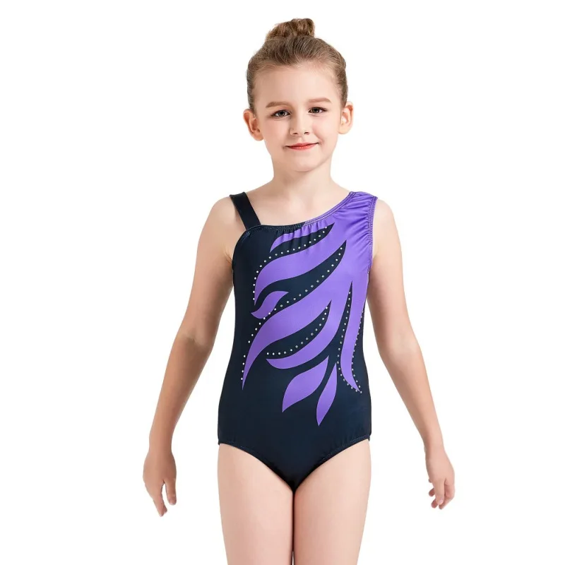 

Girls Leotards Gymnastics Dress Athletic Dancer Dress Ballet Gym Leotards Acrobatics for Kids Ballet Dance Wear